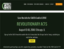Tablet Screenshot of caata.net